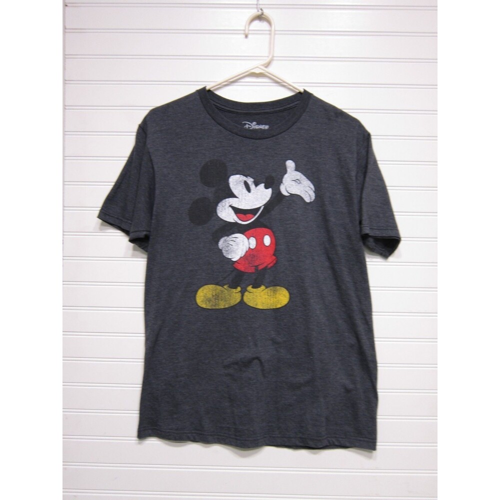 Disney Mickey Mouse Charcoal Gray Shirt Size M